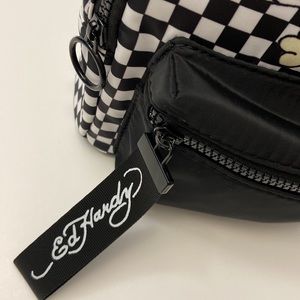 Ed Hardy | Bags | Nwt Ed Hardy Unisex Nylon Skull Checkers Mini ...
